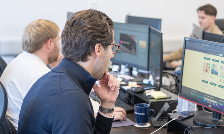 The Project & Co. team at work in the office
